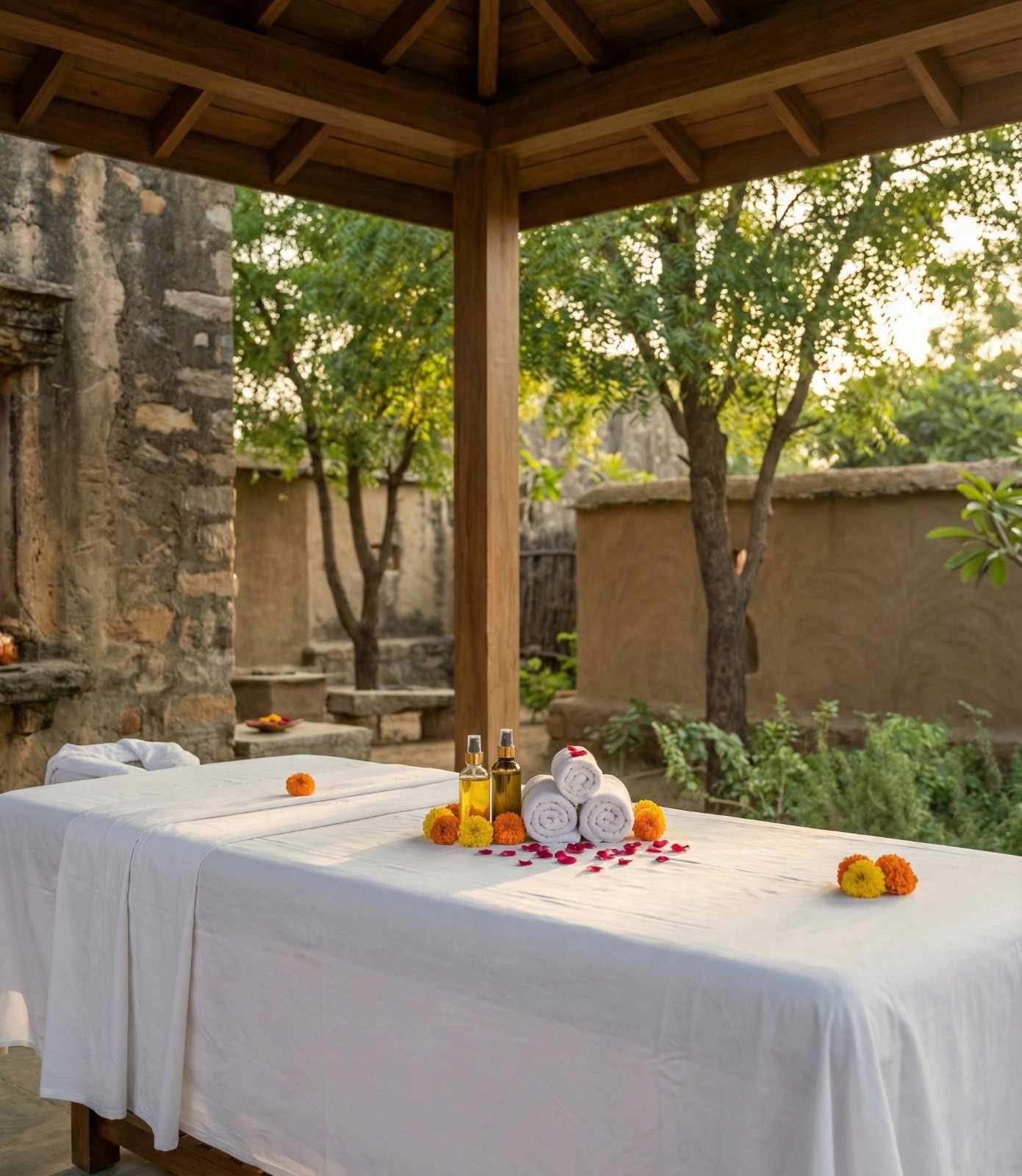 Peaceful spa and wellness center offering relaxation therapies